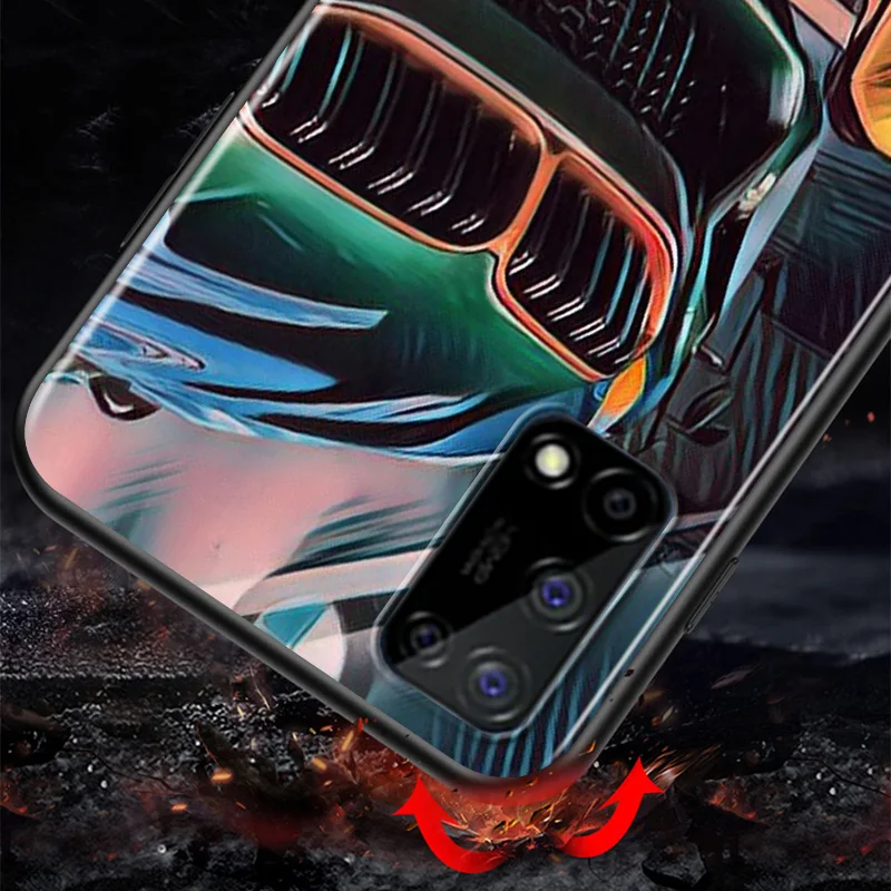 

Dream Luxurious Sports Car For Huawei Honor V9 Play 3E 8S 8C 8X MAX 8A 2020 Prime 8 7S 7A Pro 7C Black Phone Case