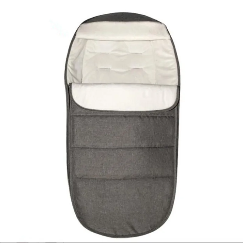 Детский спальный мешок теплый Footmuff Anti-kicking Sleep Sack nest матрас ножка крышка Младенческая пеленка конверт коляска аксессуары муфта для коляски - Цвет: Светло-серый
