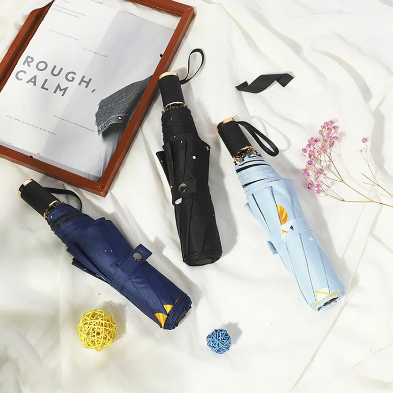 Креативный УФ непромокаемый зонт от солнца зонты для женщин Звездная Вселенная