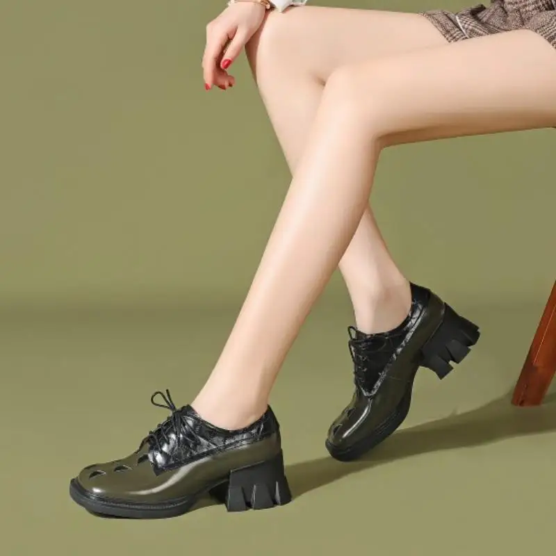 

RIZABINA New Women Pumps Cow Leather Strange Heel Women Shoes Fashion Cool Pumps Women Party Club Ladies Footwear Size 34-39