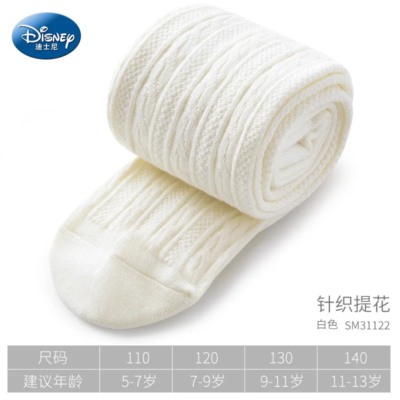 

Disney Winter Warm Plush Dance Socks Thick Minnie Pantyhose Girls Pantyhose Spring and Autumn Children Girls White Socks