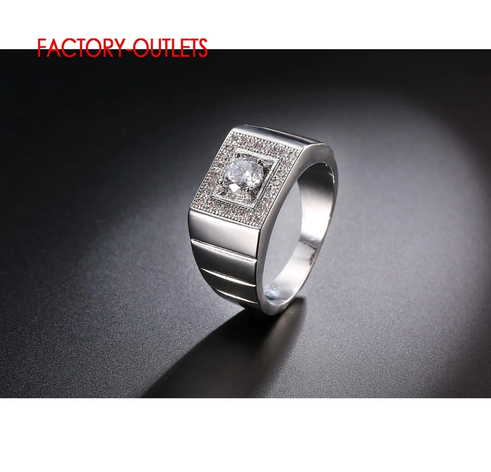 Top Quality Pretty Wide Band Wedding/Party Ring With Full Crystal For Women/Men 925 Fashion Jewelry Rings | Украшения и