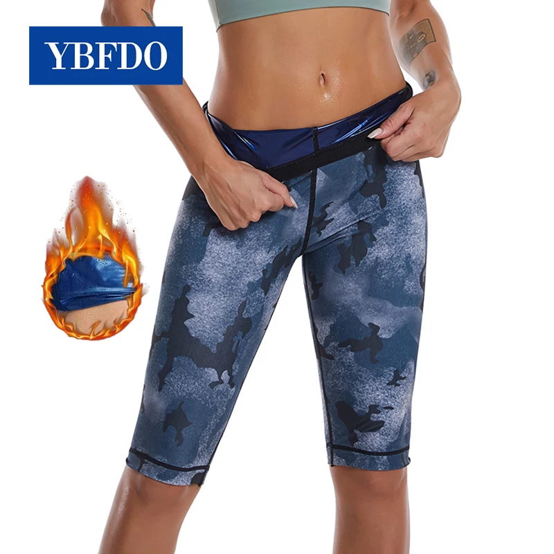 

YBFDO Women Fitness Sports Leggings Seamless Sauna Sweat Pants Abdomen Fat Burning Fitness Workout Tops Slimming Sportswear
