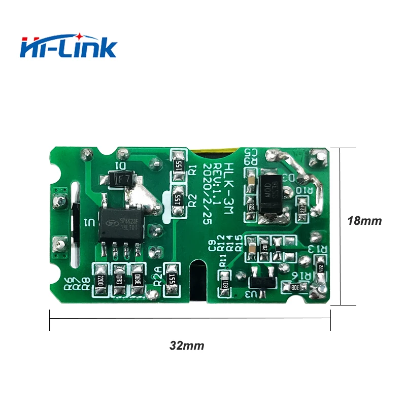 Бесплатная доставка 2 шт./лот AC DC 100 240 В до 3.3V3W wching блок питания регулятор