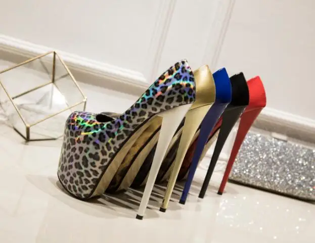 SDTRFT/демисезонные туфли-лодочки на высоком тонком каблуке 20 см; zapatillas mujer; женские свадебные туфли из лакированной кожи на платформе; SM