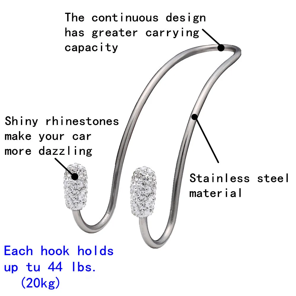 2 шт. автомобильные Крючки из нержавеющей стали|Все для уборки| |