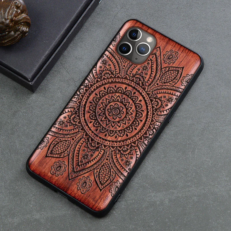 Чехол из натурального дерева для iPhone 7 8 SE 2020 100% 11 Pro X XR XS Max | Мобильные телефоны и