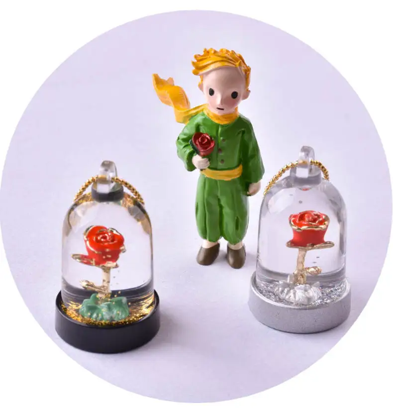 2021 горячая Распродажа акрил Маленький принц Золотая Роза автомобильное