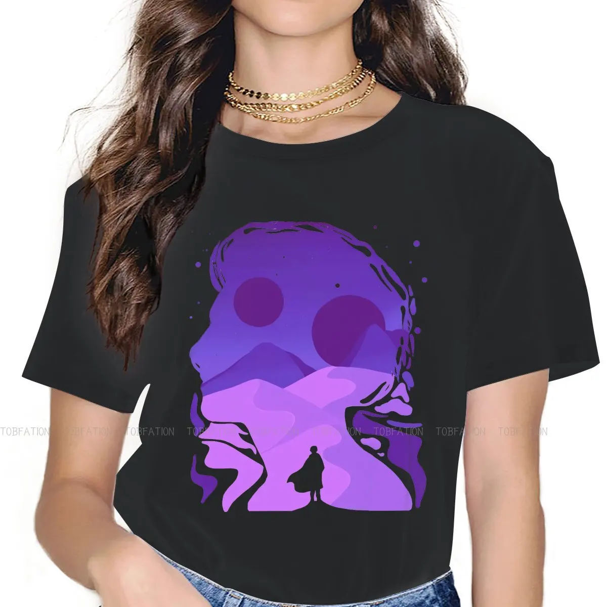 

Женская футболка с изображением фильма «научная фантастика», футболка с изображением пола атрейдиса на Arrakis, футболка с изображением миним...