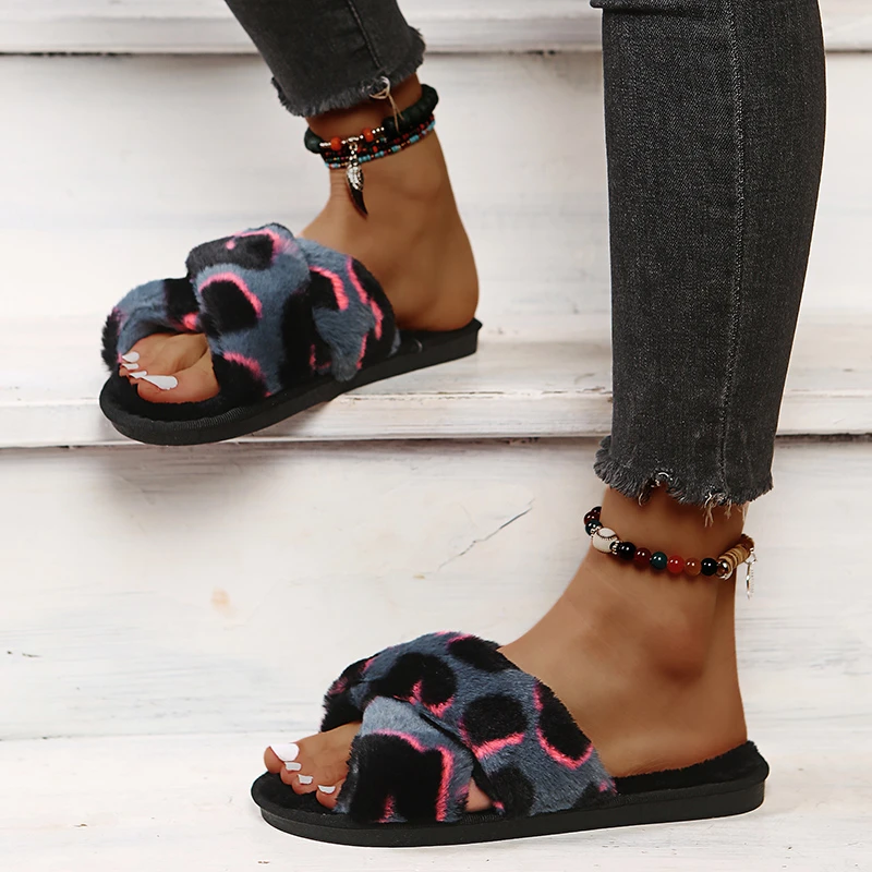 

2021 Women Non-slip Wear-resistant Slippers Cozy House Slippers Comfy Shoes Indoor Outdoor Fulffy Slippers For Bedroom Shoes