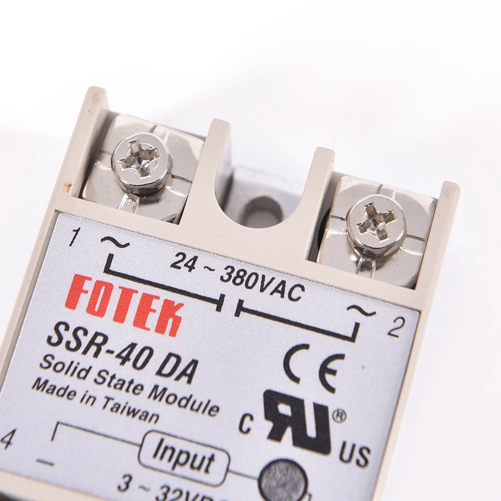 Цельное промышленное твердотельное реле SSR 40A с защитным флагом SSR-40DA DC контроль