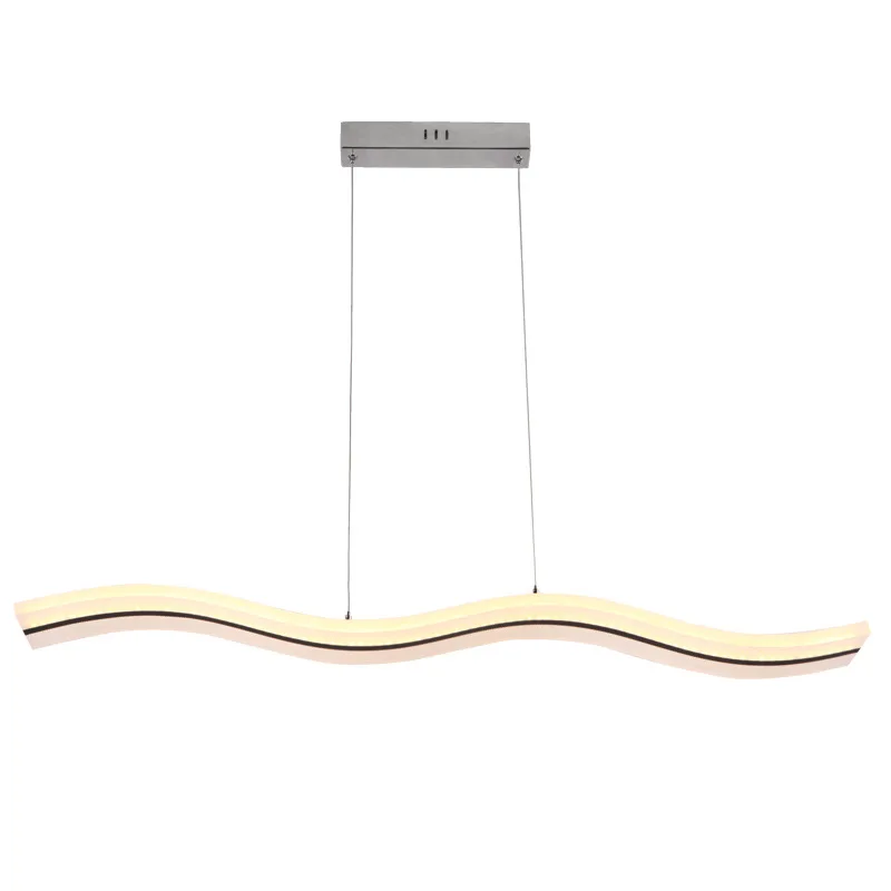 

LukLoy Modern Chandelier Big Light Hanging Acrylic Lighting Fixtures Led Restaurant Dimmable Chandelier Ceiling Pendant Lamp