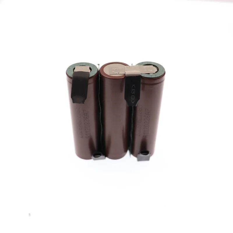 Аккумулятор 18650 hg2 3000 мА/ч 20 А для отвертки 10 8 В 12 6 в аккумулятор со сваркой полоски