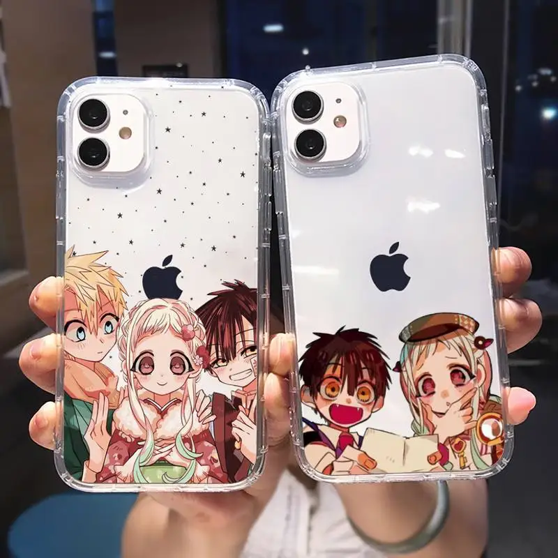 

Anime Hanako Kun Yugi Phone Case Transparent for iPhone 6 7 8 11 12 s mini pro X XS XR MAX Plus cover funda shell