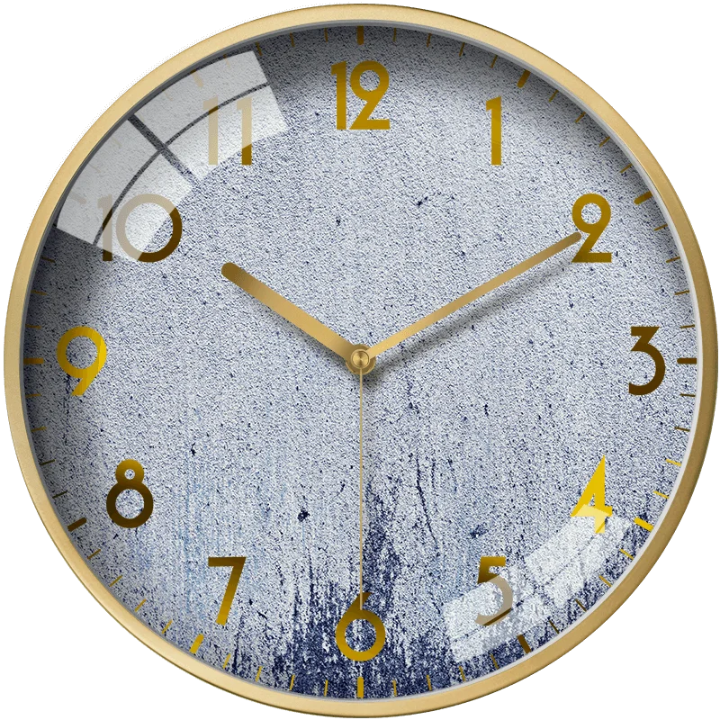 Современные металлические настенные часы большие домашний декор для спальни