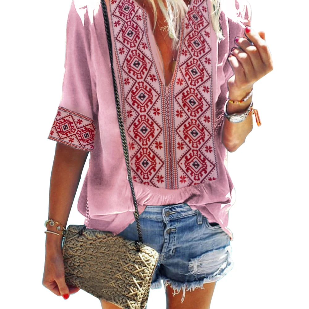 pink(style3) Oeak Летняя женская футболка с коротким рукавом, бейсбольный принт, модные повседневные топы с круглым вырезом, женские забавные повседневные свободные футболки - Цвет: pink(style3)