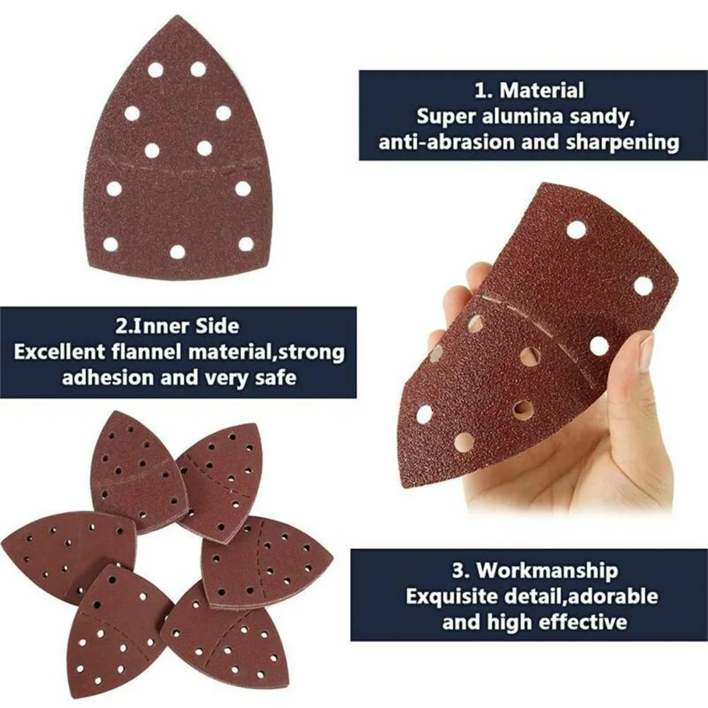 10pcs type 40-2000 Mouse Sanding Sheets Orbital Sander Detail Palm Pads Discs Sandpaper Abrasive Paper Abrasives Home Tools | Инструменты