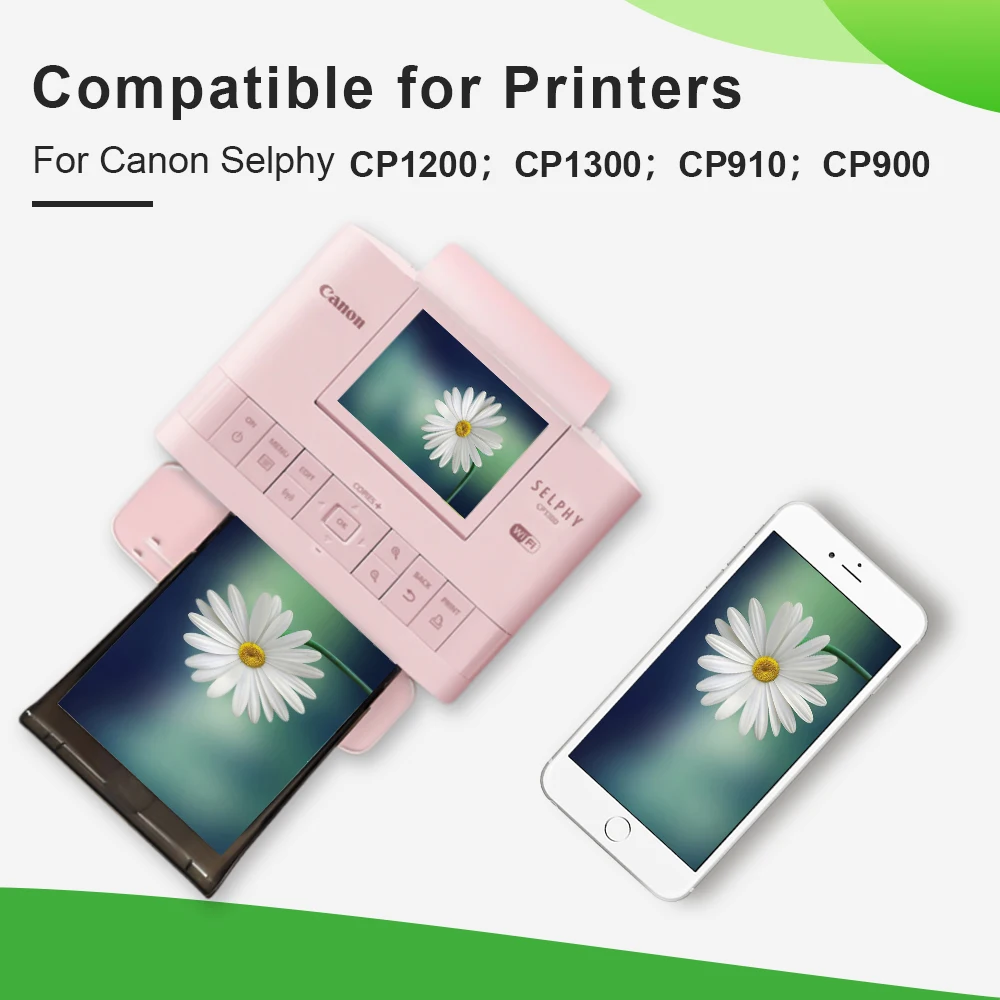 Набор цветных чернил CP1300 для принтера Canon Selphy CP1200 C1000 CP910 CP900 KP 108 в фотобумаге 2 шт. 72