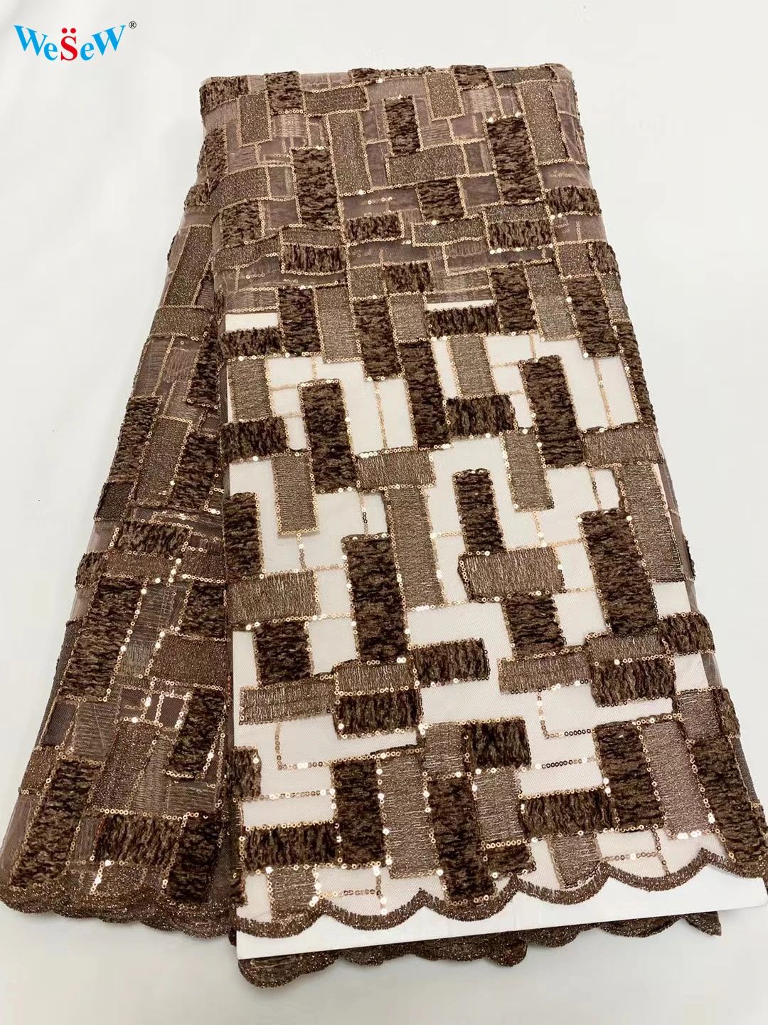 

Высококачественный сетчатый фон бархатная кружевная ткань с блестками кружево 2021 для DIY вечернее платье Быстрая доставка SJYN82