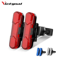 victgoal bike light led usb rechargeable bicycle light cycling front tail waterproof warning safety lamp mtb bicycle accessories