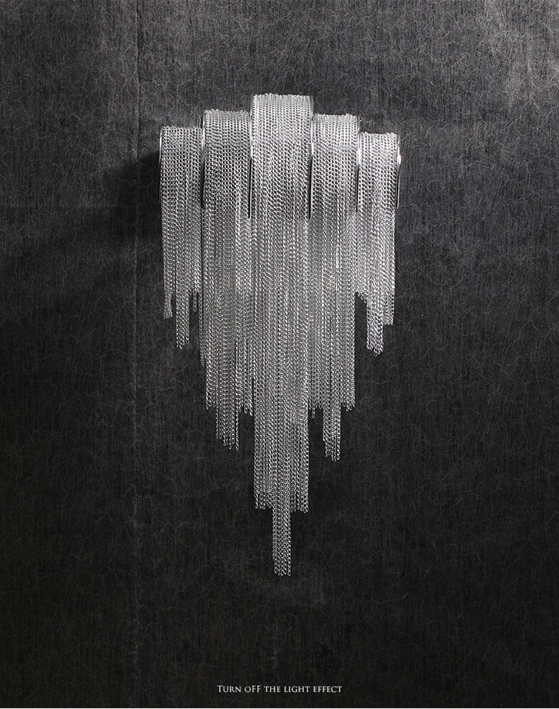 Хромированный алюминиевый светодиодный настенный светильник настенные