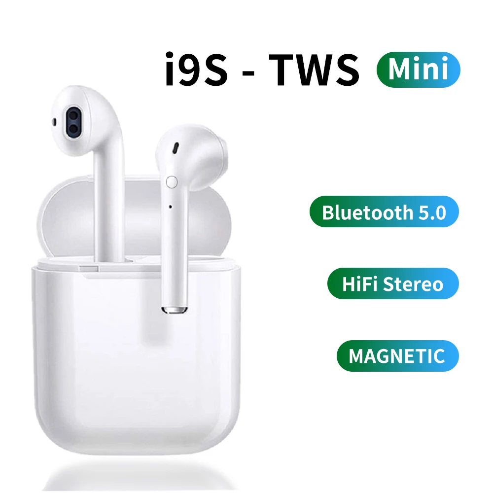 I9 TWS 5 0 Беспроводная bluetooth гарнитура через ухо Тип универсальные беруши мини
