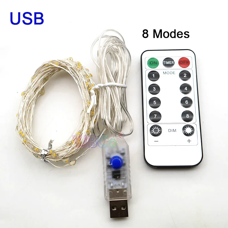 Рождественская светильник ная гирлянда 5 м 10 50/100 светодисветодиодный Сказочная