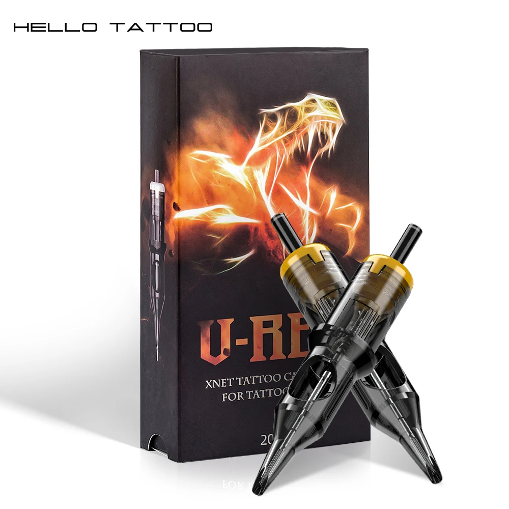 

Картридж для татуировок 20 шт./лот, игла rm0.35мм, Одноразовые стерилизованные безопасные перманентные татуировки для бровей, иглы для татуиров...