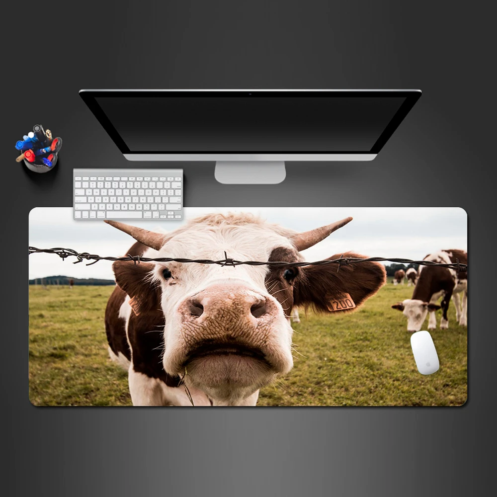 

Pasture Cow Baby Mousepad Has High Quality Lock Side Non-slip Pad Computer Mousepad Game Player Professional Table Mause Pad