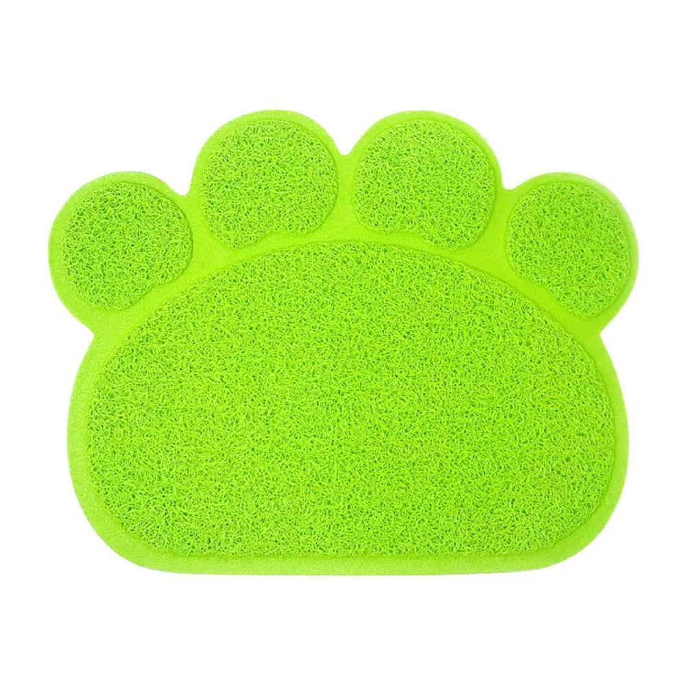 

30x40cm Pet Cat Litter Mat Paw Print Feeding Bowl Placemat Cat Bed Pads Non-slip Waterproof Litter Trapper Mats Cat Accessories