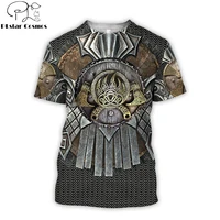 2022 new summer vikings armor t shirt chain armor 3d printing men casual short sleeve tee shirts unisex cosplay tee tops tx 41