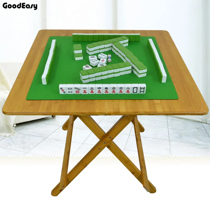Мини шахматный стол бамбуковый складной покер маджонг Настольная игра игры