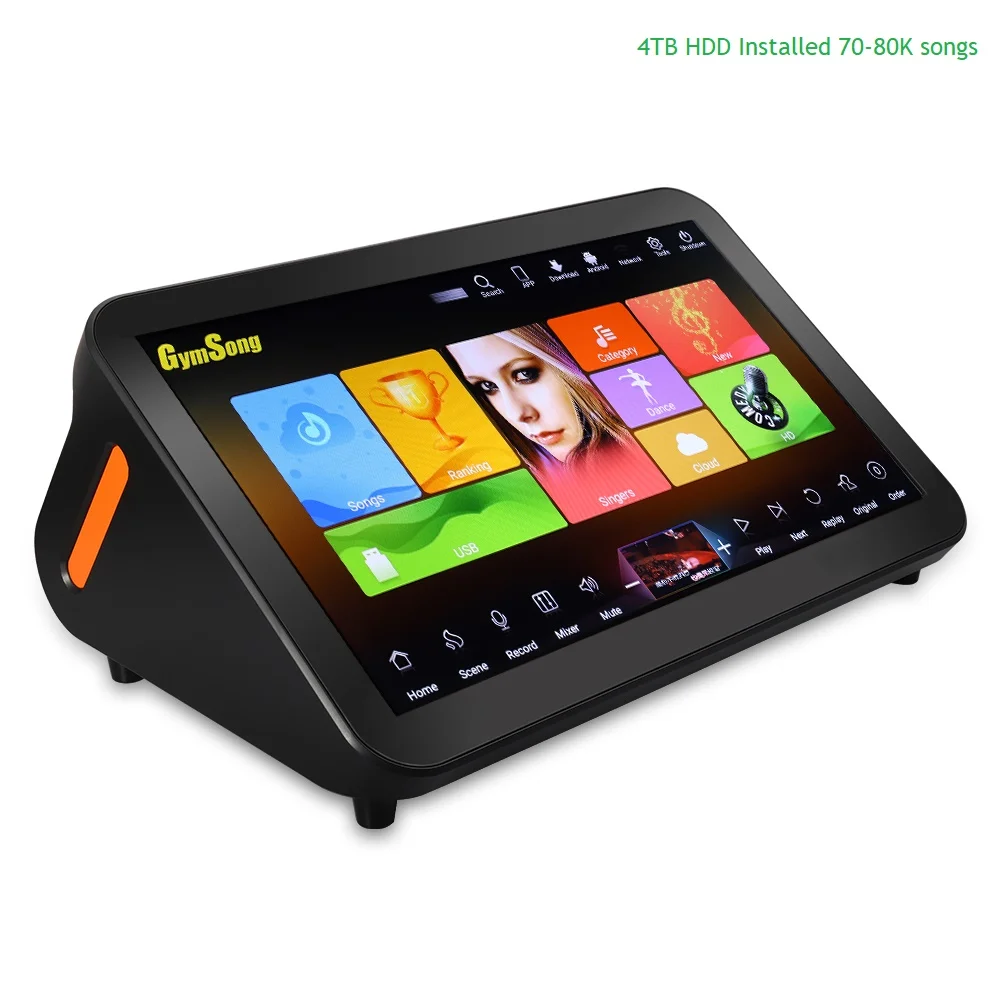 Gymsong сенсорный экран Поющая машина КТВ система Jukebox Karoake Китайский 4 ТБ Hdd включает
