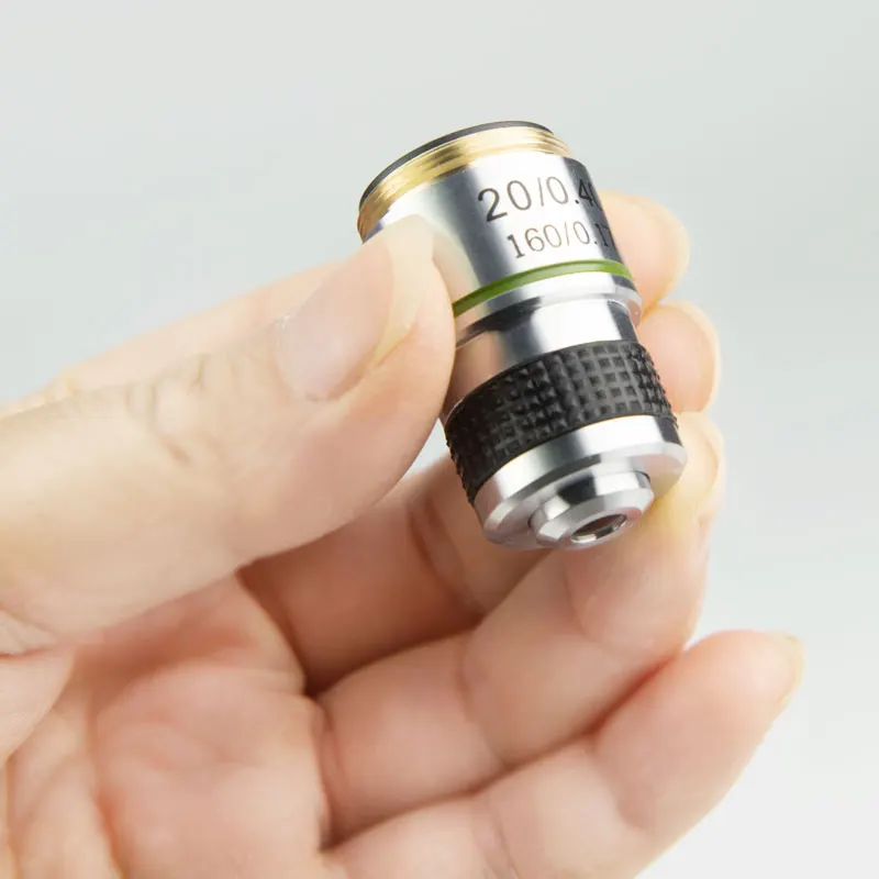 Биологический микроскоп 20X с оптическим увеличением ахроматическая линза