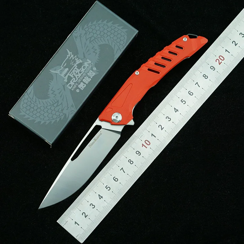 

LEMIFSHE Nimoknives Складной Нож С флиппером лезвие D2 рукоятка G10 для кемпинга охоты выживания кухонные ножи для фруктов инструменты для повседневно...