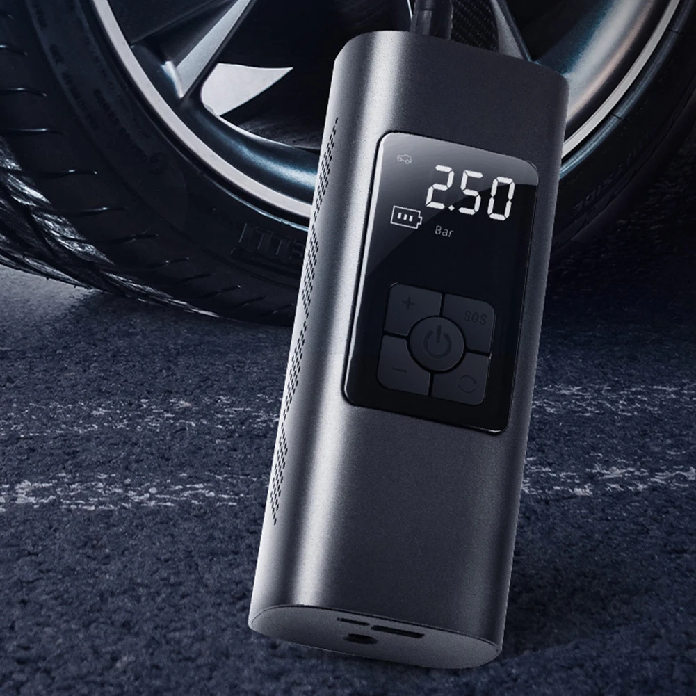 

Universal Bicycle Electric Air Inflatable Pump Digital Display Wireless Portable Smart Car Tire Inflator Pumps Cycling Parts