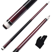 58 inch pool cues stick maple shaft billiard 13mm tip with radial joint leather wrap decal butt for nine ball free glove