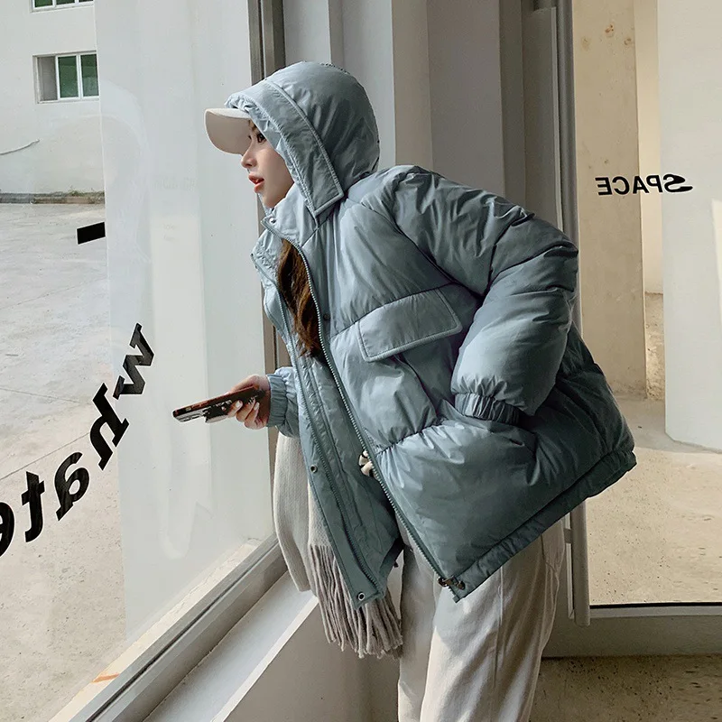 Fashion Hooded Thicken Warm Padded Coat 2021 New Winter Women Loose Parkas Jackets Female Lady Winter Outwear Outwear parkas