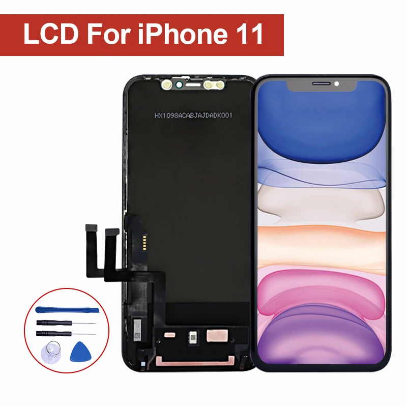 ZY ЖК-экран для Iphone 11 OEM жидкий ЖК-дисплей Замена в сборе с инструментом
