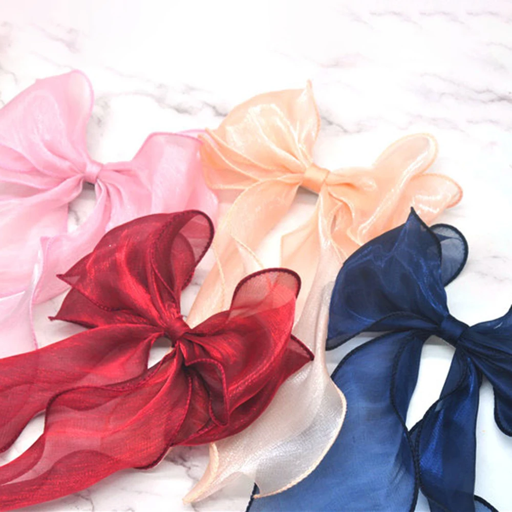 

Korean Fashion Pearly Ribbon Big Bow Princess Ribbon Headdress Hairpin Beauty Hair Styling Accessories Gifts For Women Girls