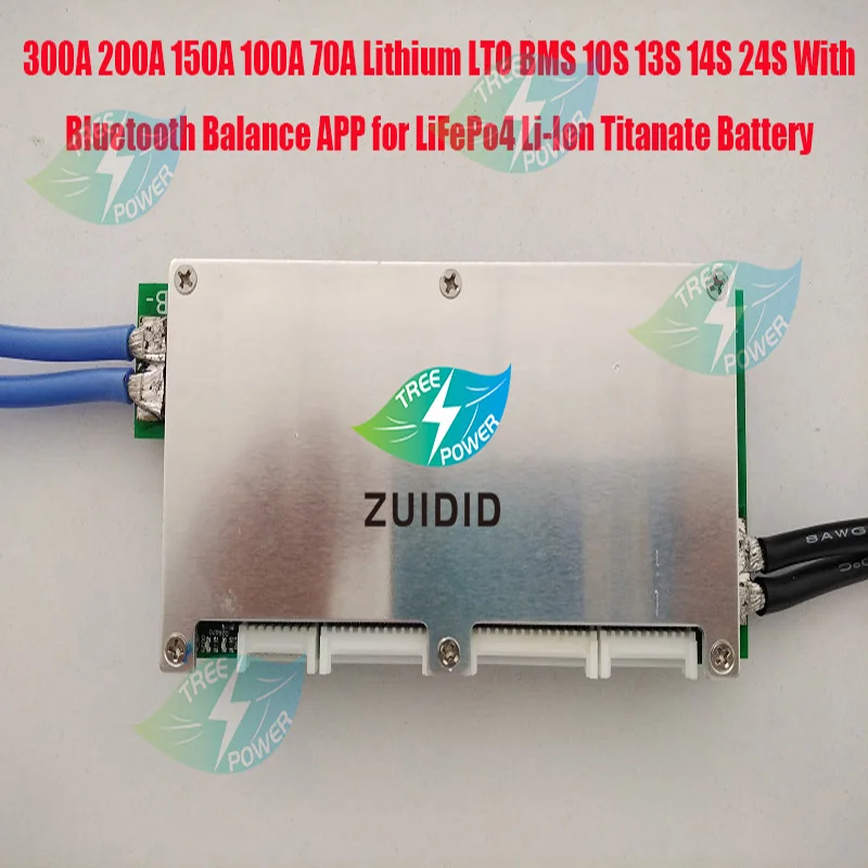 300A 200A 150A 100A 70A литиевый LTO BMS 10S 13S 14S 24S с Bluetooth баланс APP для LiFePo4 литий-ионный