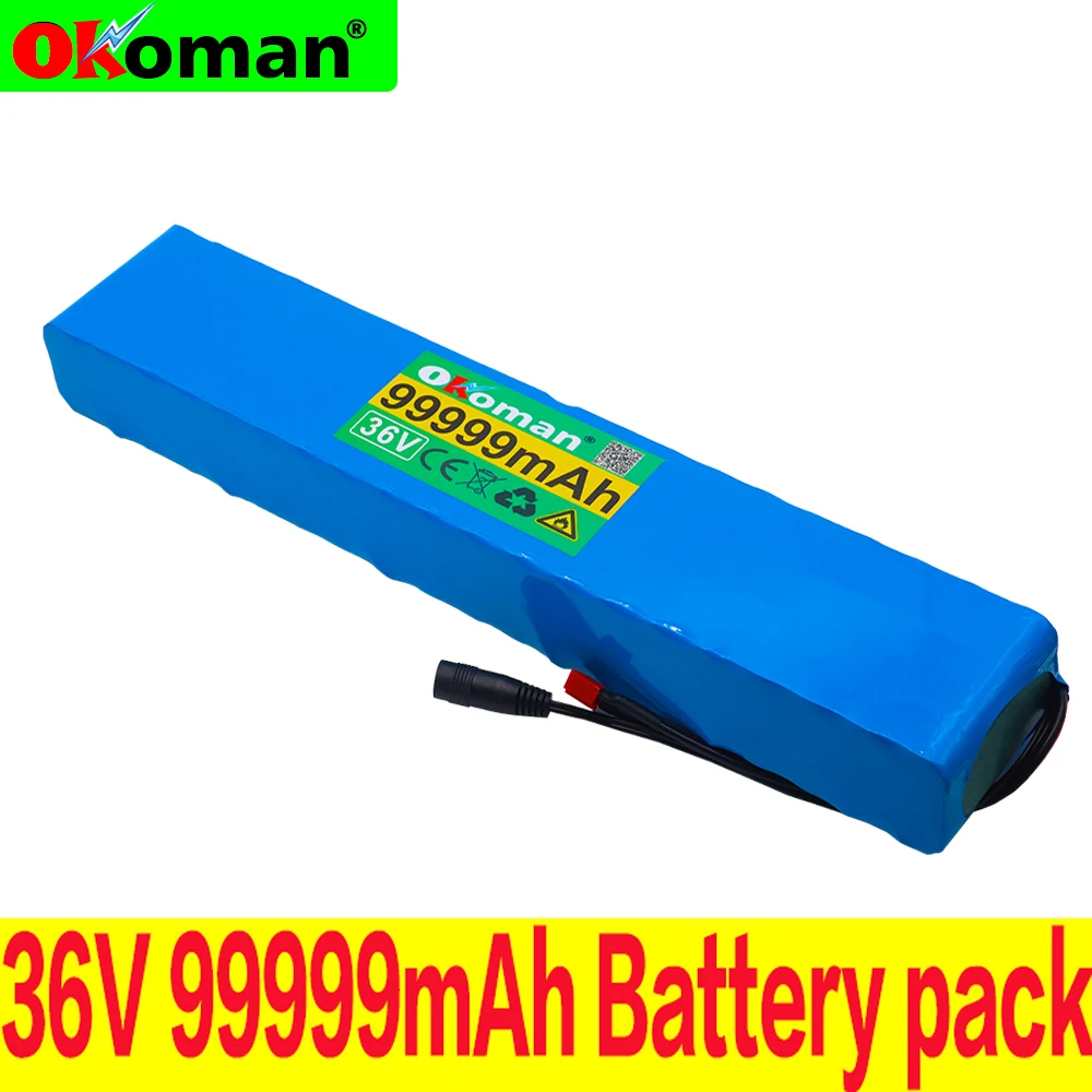 Оригинальный аккумулятор 10S4P 36 В 99.999Ah 1000 Вт Аккумулятор для электрического