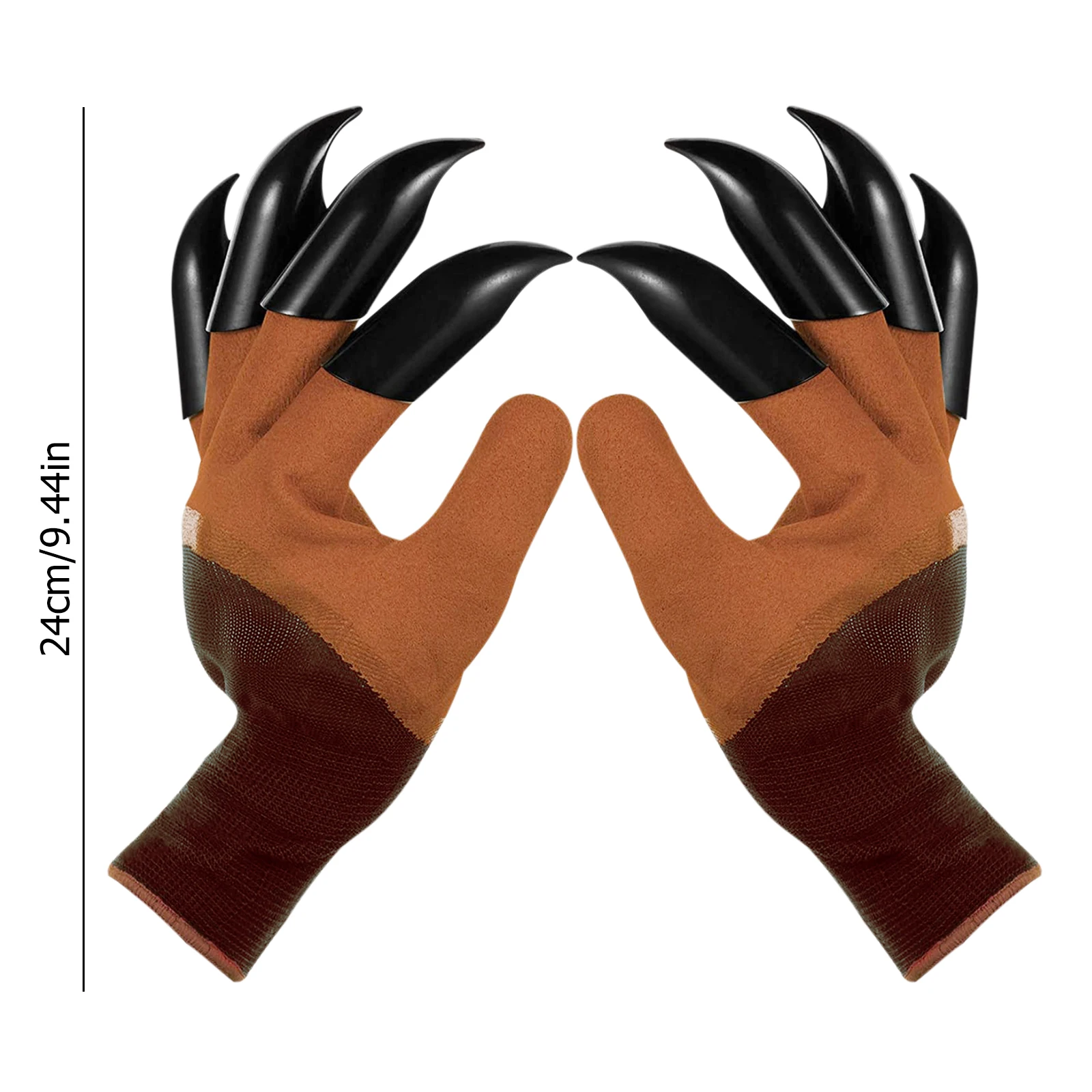 

Garden Gloves With Claws ABS Plastic Garden Rubber Gloves Gardening Digging Planting Durable Waterproof Work Glove Outdoor