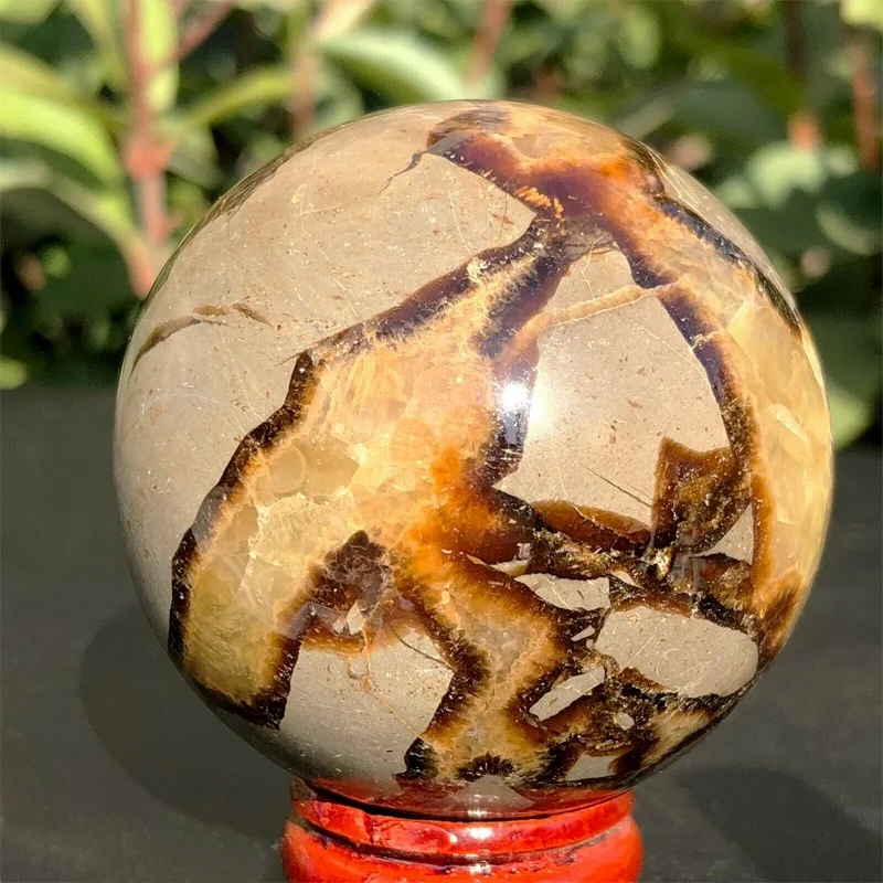 

1000 г натуральный драконий, септариевый шар из кварцевого хрусталя