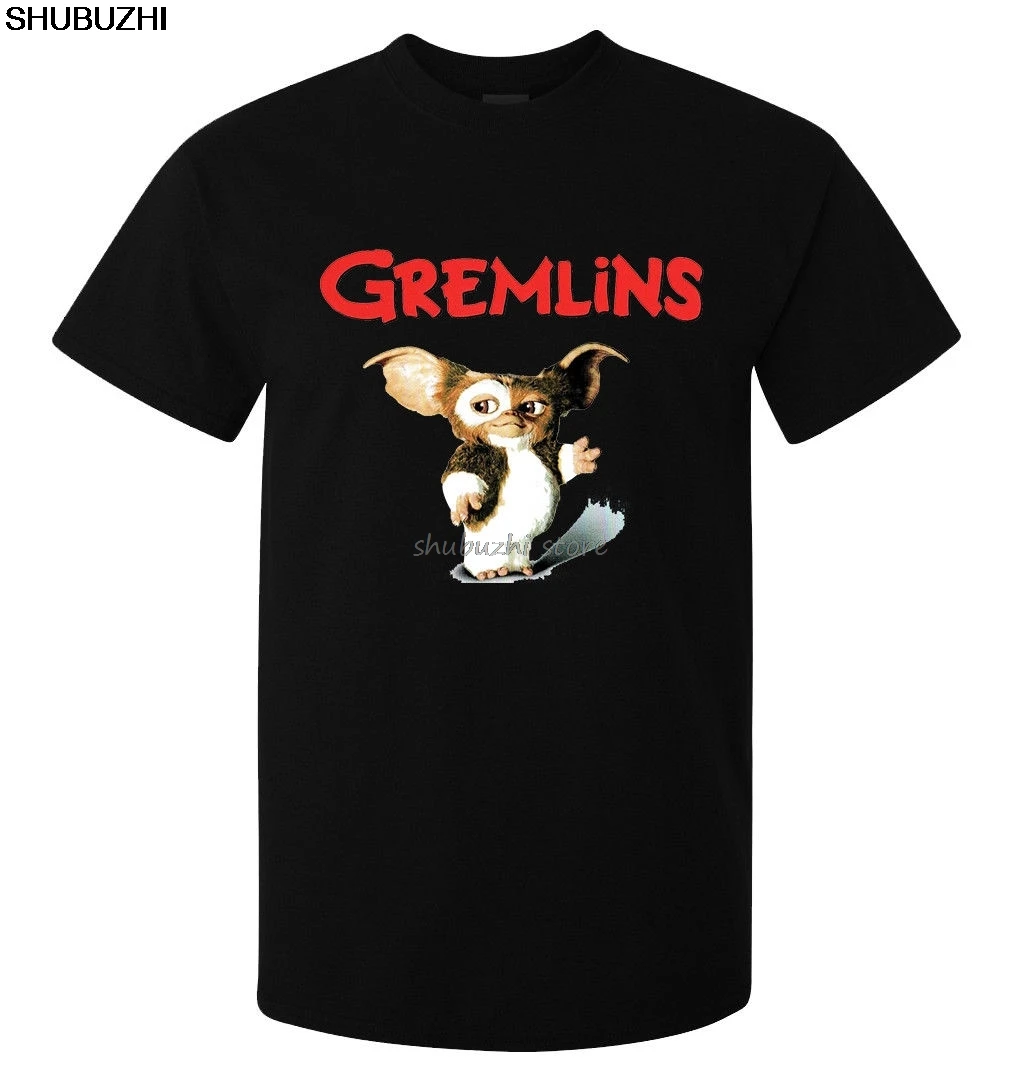 Gremlins милый Гизмо смешной художественный стиль для мужчин(Женская) футболка Черная классная Повседневная pride Футболка для мужчин sbz1436