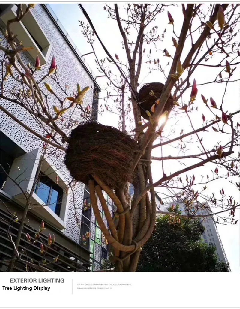 Уличная лампа для птичьего домика цветной водонепроницаемый садовый светильник