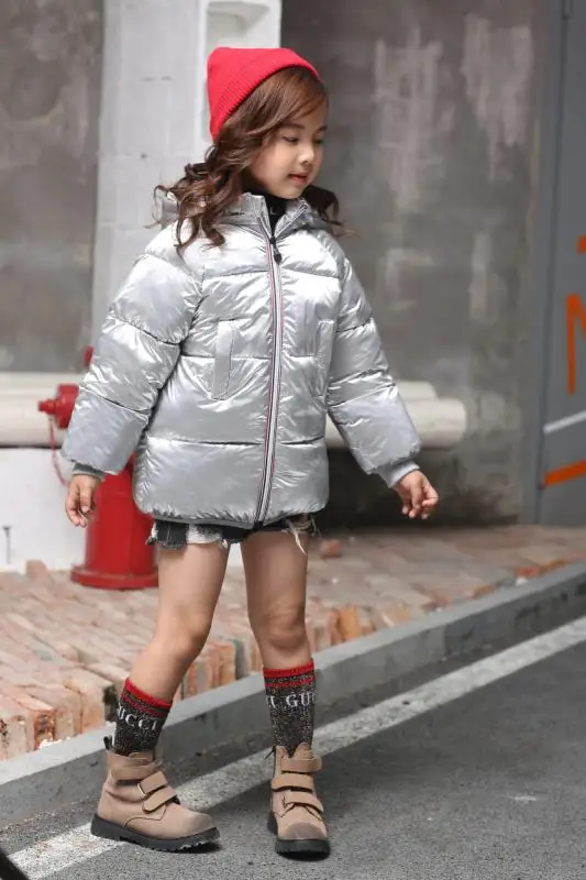1 Girls Winter Down Jacket Boys Outwear Coats Parkas Childrens Warm Jacket Girl Winter Jacket Hooded Coat for Russian Winter - Цвет: 1