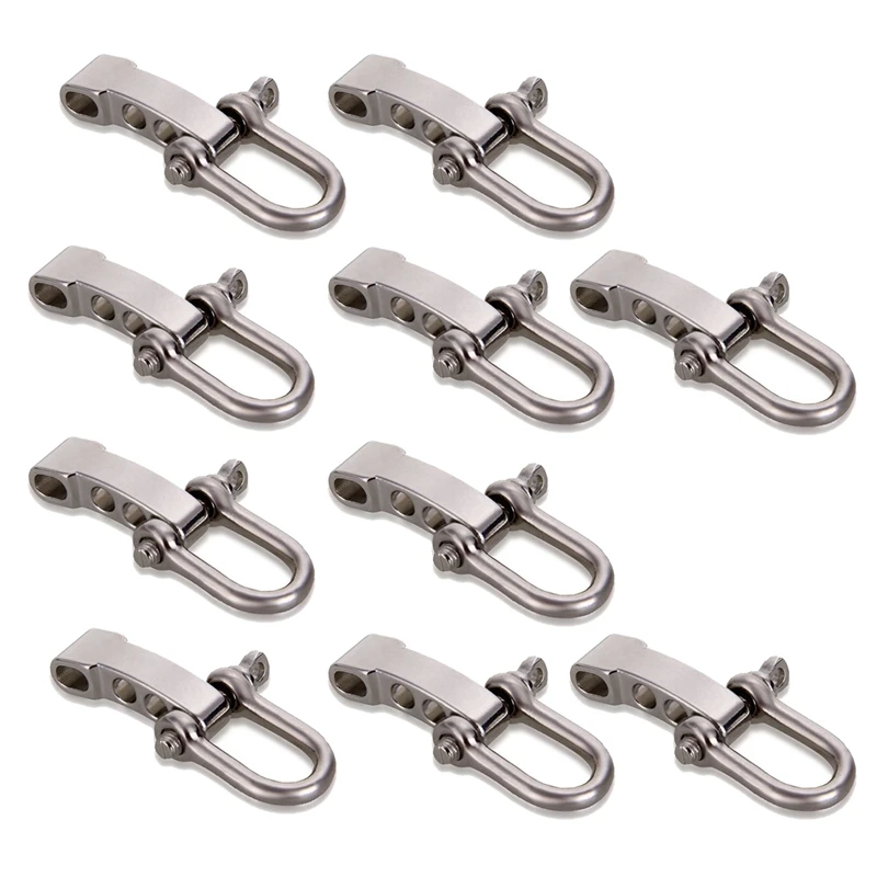 

10pcs Zinc Alloy Buckle Adjustable Clip 5mm Survival Bracelet Paracord