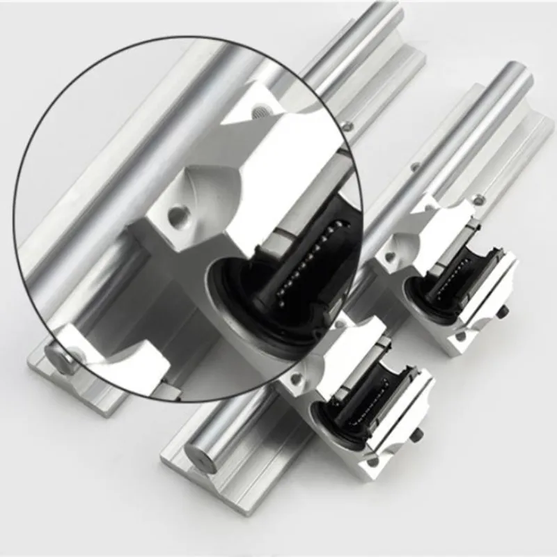 2pcsTBR16/20/TBR25/30-900mm-3000mm + 4pcs TBR16/20/25/30LUU linear ball bearing support block CNC router for 3D printer parts |