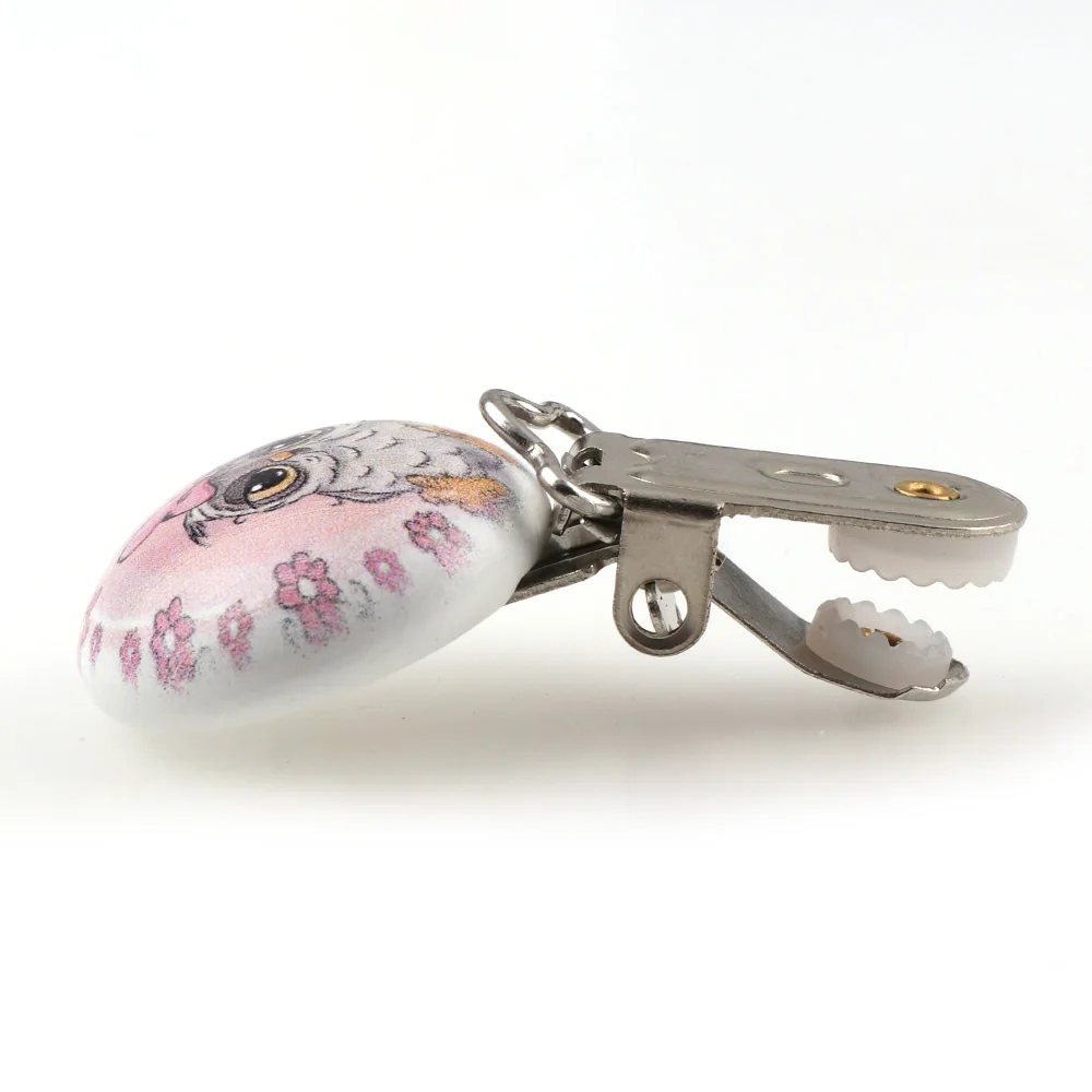 Недорогие деревянные держатели для соски пустышки в виде медведя 5 шт. с